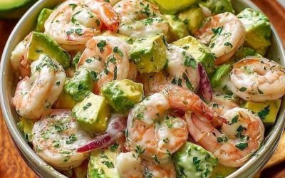 Salade Crevettes Avocat Crémeuse