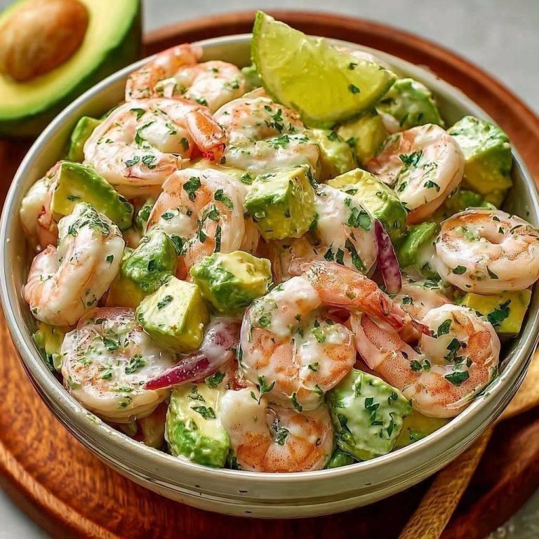 Salade Crevettes Avocat Crémeuse