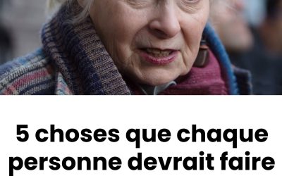 Bien vieillir : 5 choses à faire après 60 ans pour vivre sereinement. Je les partagerai dans les commentaires