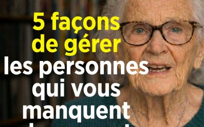 5 façons de gérer les personnes qui vous manquent de respect 🤯🤔… Voir plus