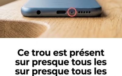 Ce trou est présent dans presque tous les smartphones, mais peu de gens savent à quoi il sert. 😱  Si vous regardez attentivement le bas de votre smartphone, juste à côté du port de charge, vous remarquerez probablement un petit trou.  On le confond souvent avec un élément de design ou l'emplacement de l'outil d'éjection de la carte SIM. Pourtant, sa fonction est tout autre. 👇👇👇