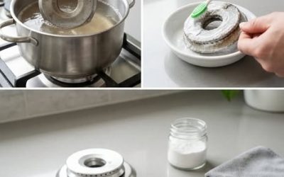 Vous n’avez besoin que de 2 ingrédients naturels 😎 Voici l’astuce pour nettoyer votre plaque de cuisson à gaz et lui redonner son aspect neuf. 👇