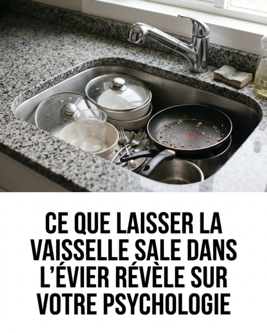 Vous laissez souvent de la vaisselle sale dans l’évier ? C’est plus qu’une simple habitude ; voici ce que cela signifie réellement, selon les psychologue. ⬇