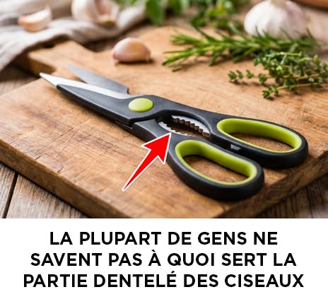 La plupart de gens ne savent pas à quoi sert la partie dentelé des ciseaux Commentaires