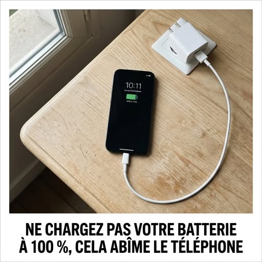 Les experts recommandent de le charger jusqu'à... voir plus.