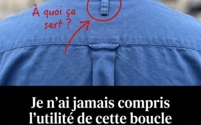 J’ai toujours cru que c’était juste pour accrocher sa chemise ! 🤷👇