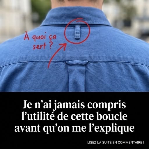 J’ai toujours cru que c’était juste pour accrocher sa chemise ! 🤷👇