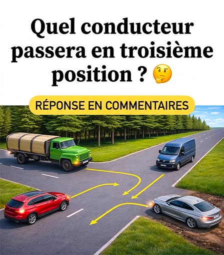 On dirait un carrefour ordinaire sans panneaux. 🛑❎ Mais c'est là que beaucoup de gens font une erreur. 😉 Qui passera en troisième position ? 🤔 Réponse dans les commentaires 👇