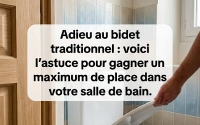 Dites adieu au vieux bidet : il existe aujourd’hui une alternative qui vous fera gagner beaucoup de place dans votre salle de bains. La voici ! Commentaires