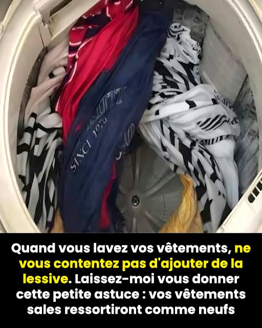 Grâce à cette astuce simple, vos vêtements auront l'air parfaitement propres.👌👌