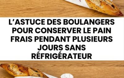 Gardez votre pain frais plus longtemps grâce à cette astuce de boulanger.