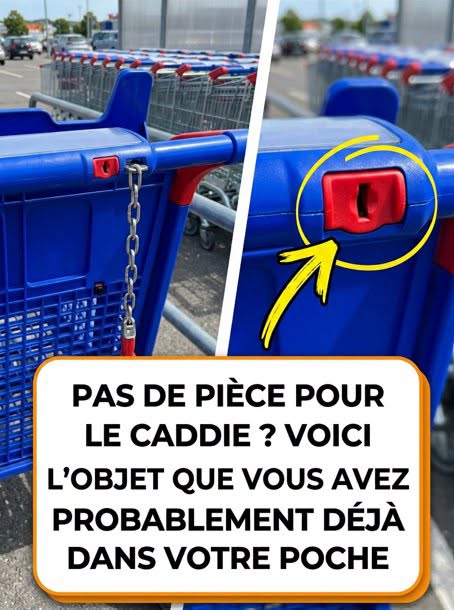 Découvrez l’astuce ingénieuse pour déverrouiller un chariot sans utiliser de pièce… Voir plus