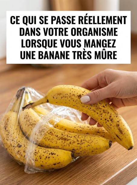 Lorsque vous mangez une banane tachetée qui brunit, cela peut révéler quelque chose d’intéressant… Voir plus.