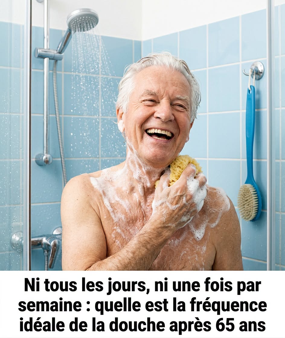Ni tous les jours ni une fois par semaine : voici la fréquence de douche recommandée après 65 ans, selon des experts.