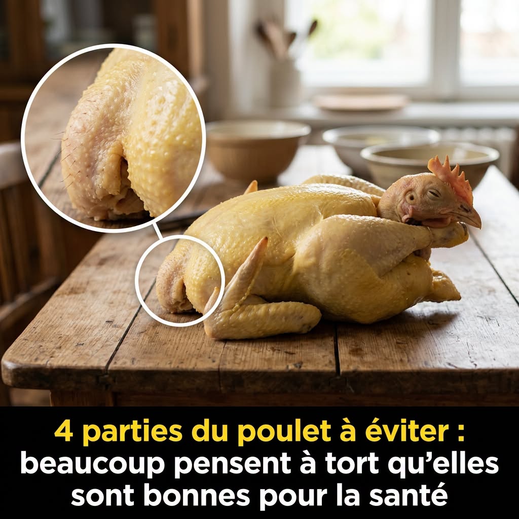 Beaucoup de personnes continuent de consommer ces 4 parties du poulet… 👇
