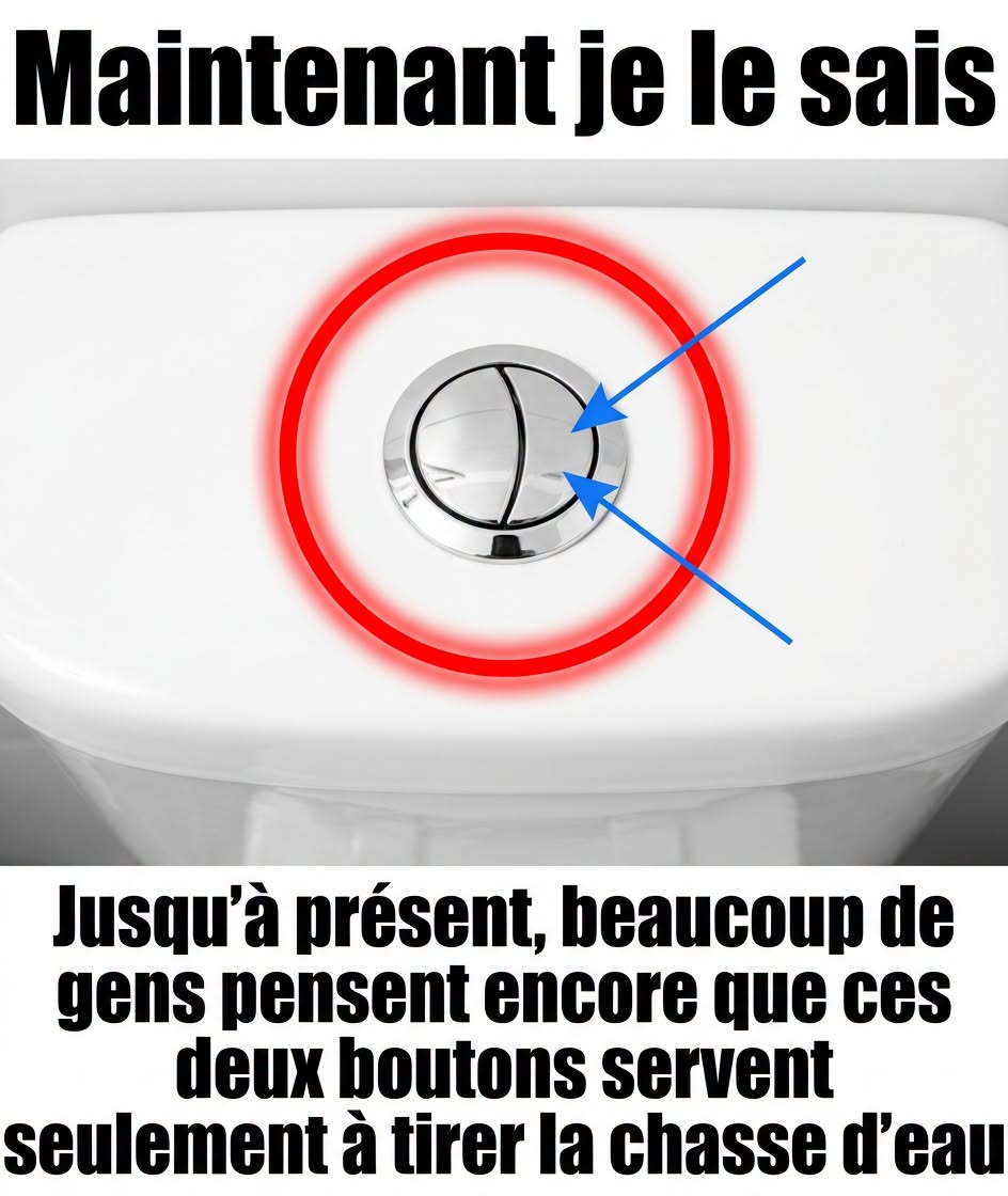 Nombreux sont ceux qui croient encore que ces 2 boutons n'ont qu'une seule fonction : actionner la chasse d'eau des toilettes... voir plus