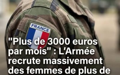 Et si votre prochain grand défi professionnel portait l'uniforme ? Pas celui qu'on imagine forcément, mais celui d'une institution qui se réinvente profondément. L'Armée française ne cherche plus uniquement des jeunes recrues. Elle cible aujourd'hui des femmes expérimentées, avec du vécu, du savoir-faire et une vraie maturité professionnelle. Et les salaires proposés ont de quoi faire réfléchir sérieusement. Voici ce qu'il faut savoir