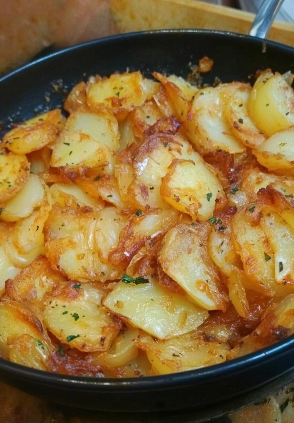 Pommes de terre et oignons frits
