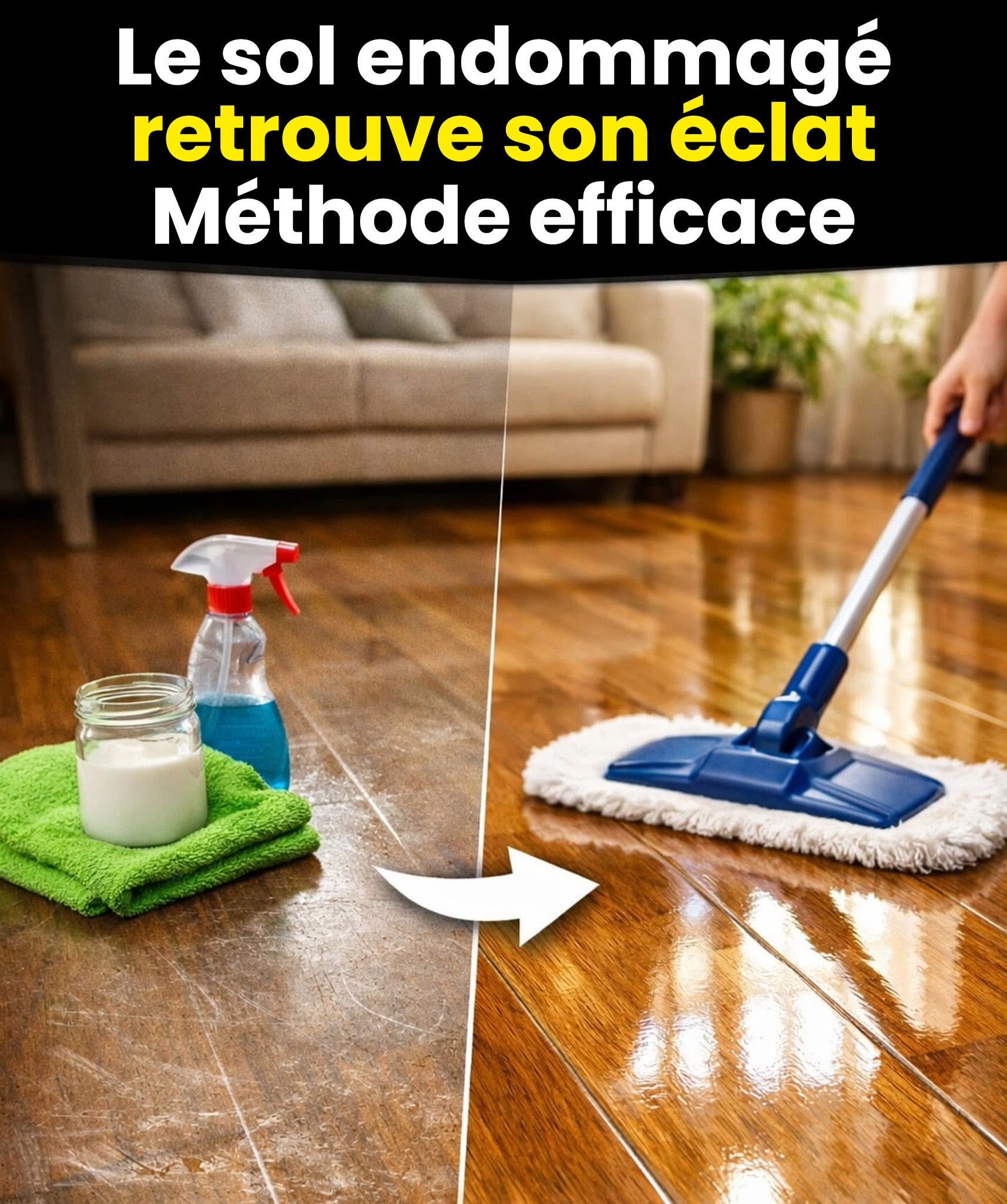 Parfois, il ne faut pas grand-chose pour donner une nouvelle vie à un sol qui semblait perdu à jamais. Si la surface est devenue mate, terne, remplie d’algues ou de marques inesthétiques, il n’est pas toujours nécessaire de dépenser pour des produits coûteux ou des traitements agressifs. Il existe une méthode simple, bon marché et à la portée de tous, qui réussit à redonner au sol sa brillance d’origine en quelques minutes. Ce n’est pas de la magie, c’est une combinaison précise d’ingrédients et de gestes que beaucoup de gens ignorent. Dans le premier commentaire, vous trouverez la méthode étape par étape pour apporter de l’éclat même aux sols les plus endommagés. Voir moins
