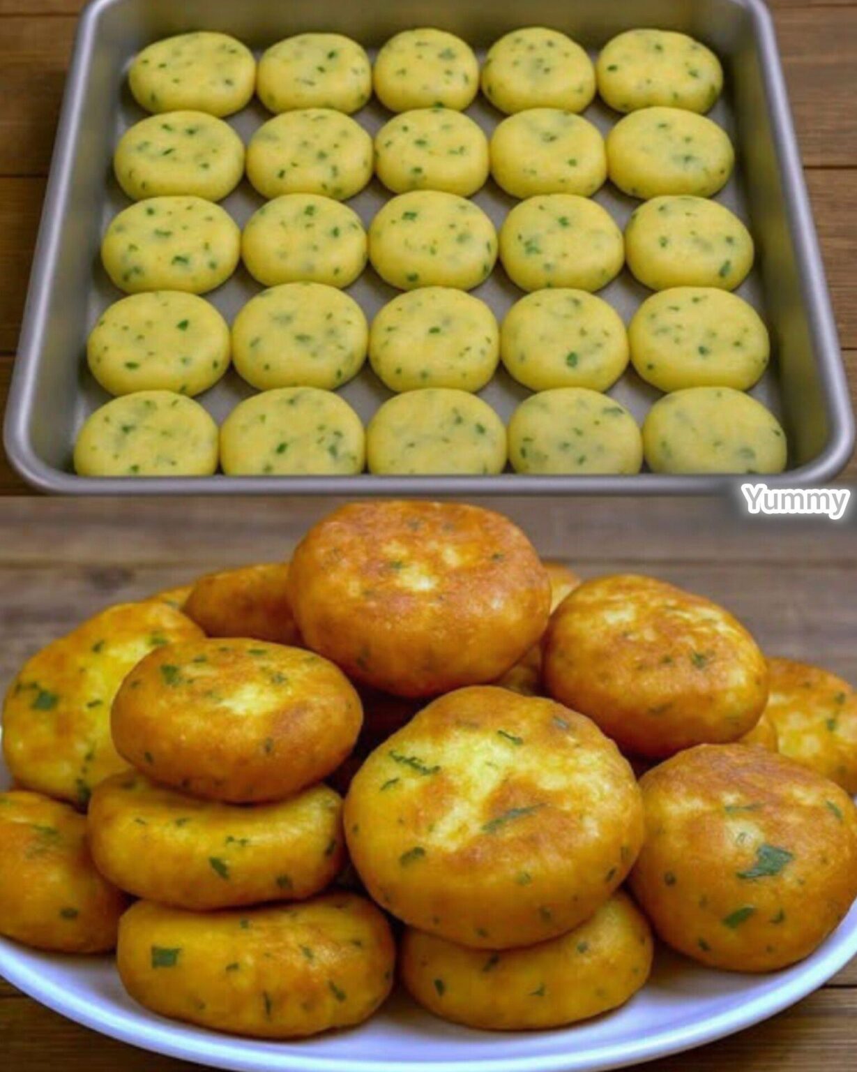 Galettes de pommes de terre croustillantes à la crème d'aneth