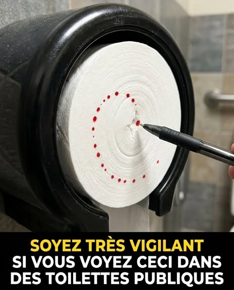Soyez très prudent si vous entrez dans des toilettes publiques et que vous voyez ceci… Voir plus