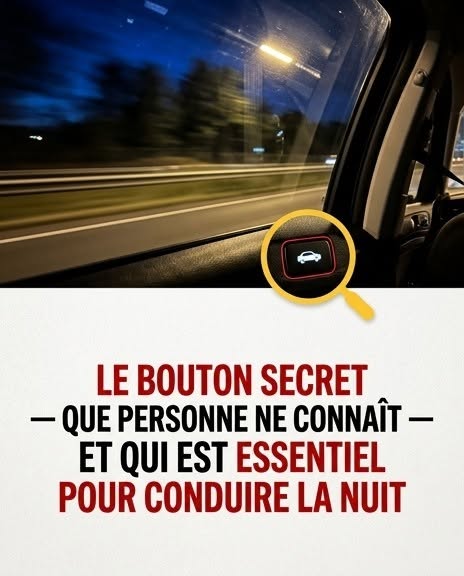 Le bouton secret de la voiture que presque personne ne connaît et qui est essentiel pour conduire de nuit
