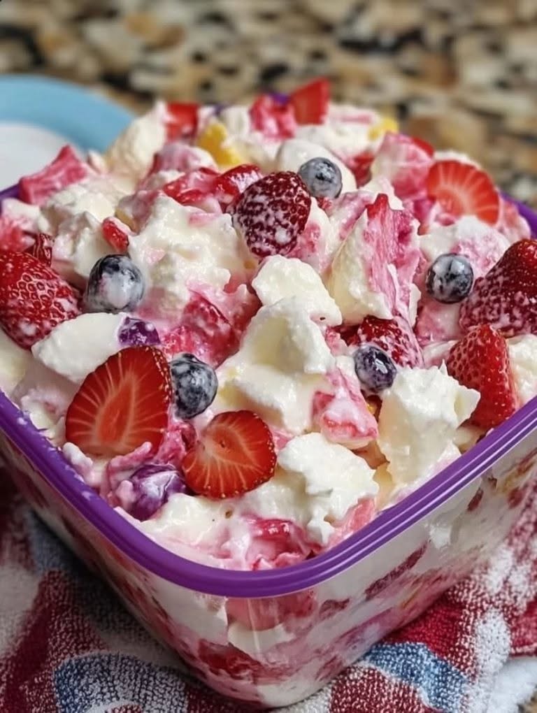 Salade de fraises légère