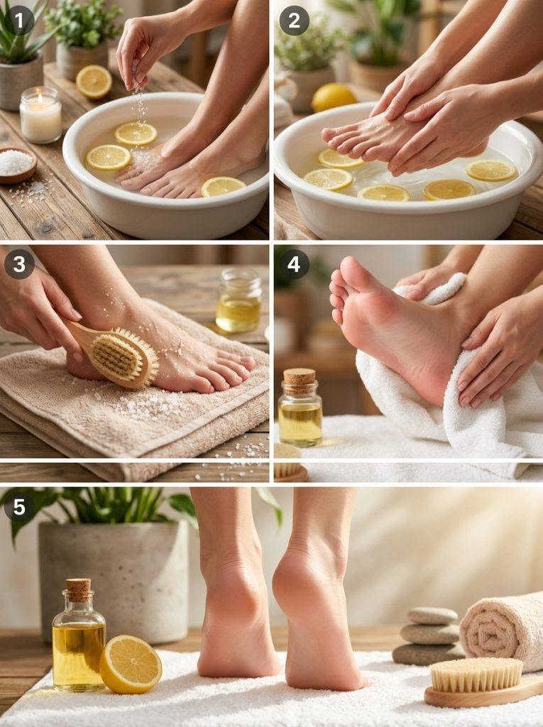 Bain de pieds au citron : une façon simple de se rafraîchir et de soulager les douleurs aux pieds