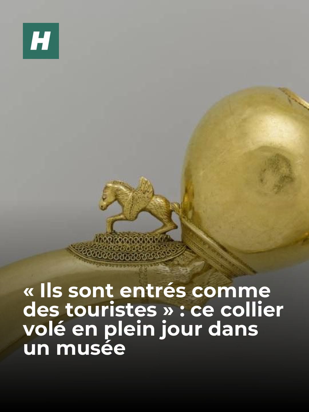 Le torque de la Dame de Vix, une pièce d’une grande valeur archéologique, a été dérobé dans le Musée du pays Châtillonnais, « malgré la présence du public et du dispositif de sécurité ».