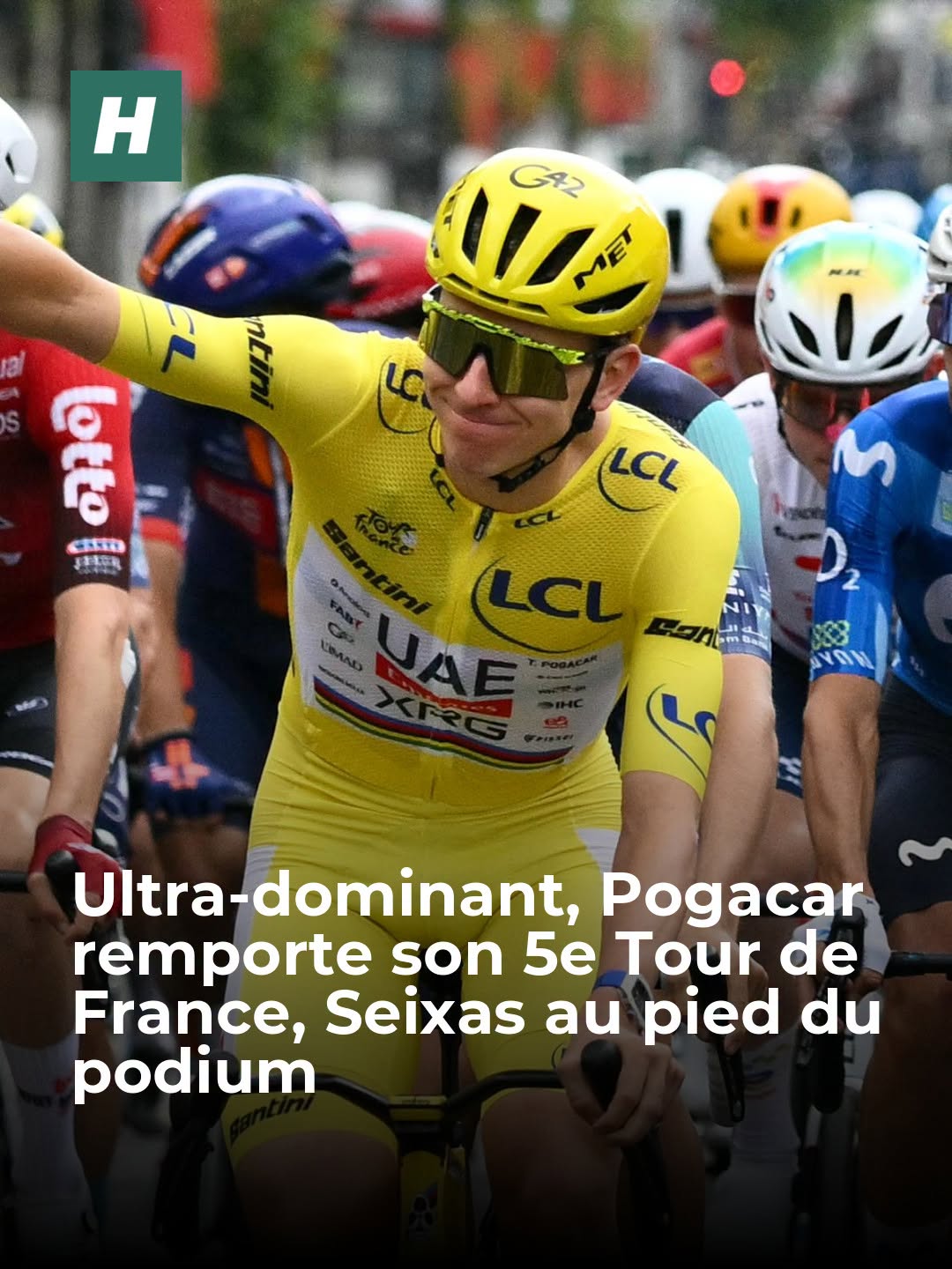 Le Slovène rejoint un cercle très fermé aux côtés de Jacques Anquetil, Eddy Merckx, Bernard Hinault et Miguel Indurain.