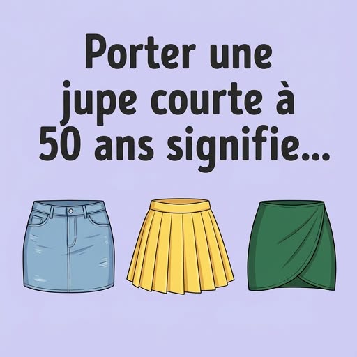 Porter une mini-jupe à 50 ans, ça signifie que...🫣 👇 Lire la suite dans le 1er commentaire 👇