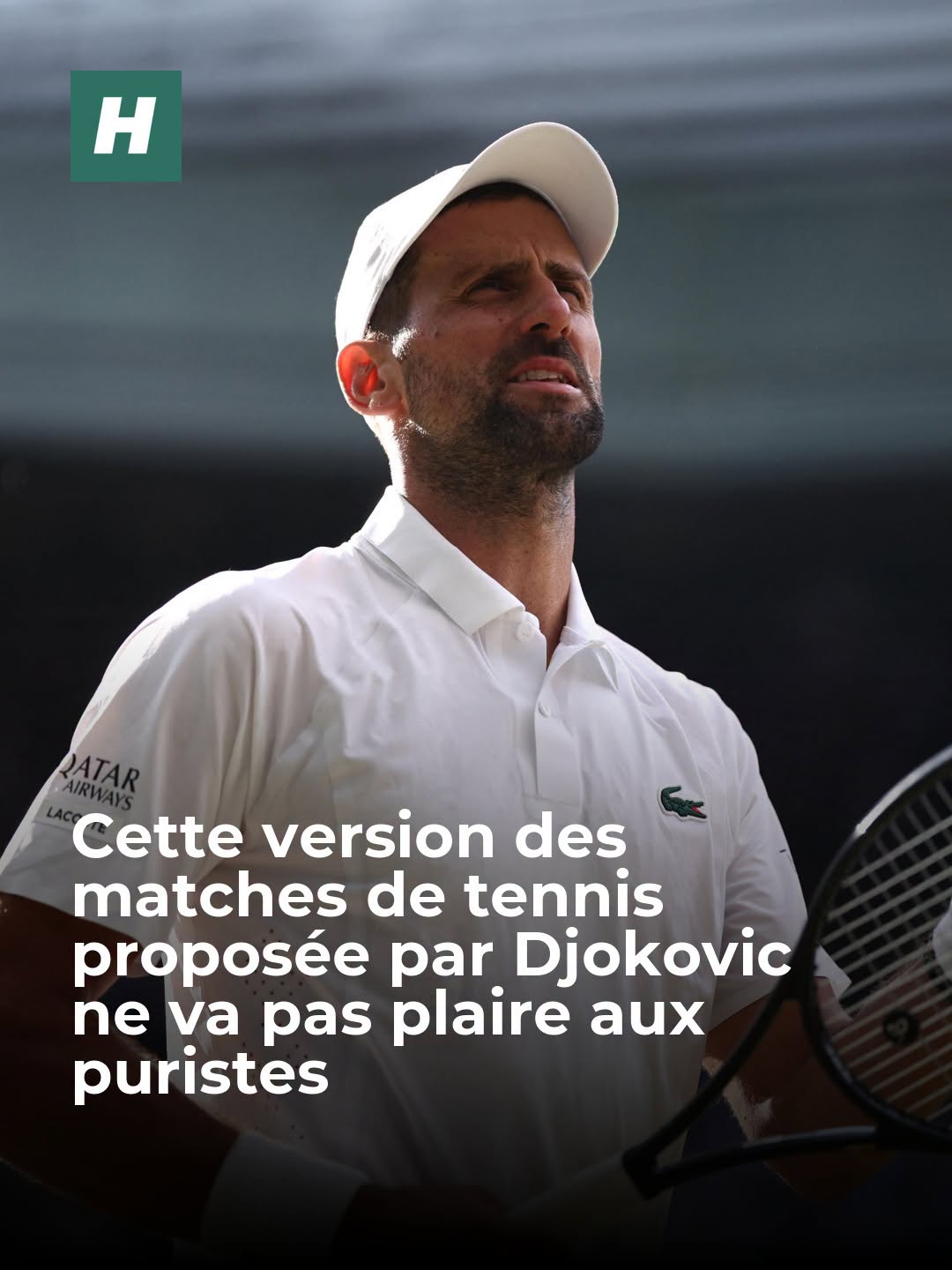 Le joueur serbe de 39 ans voudrait passer moins de temps sur le court lors des matches en Grand Chelem.