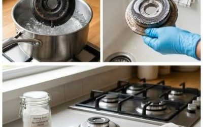 Redonnez de l’éclat à votre plaque de cuisson : la méthode douce pour des brûleurs impeccables