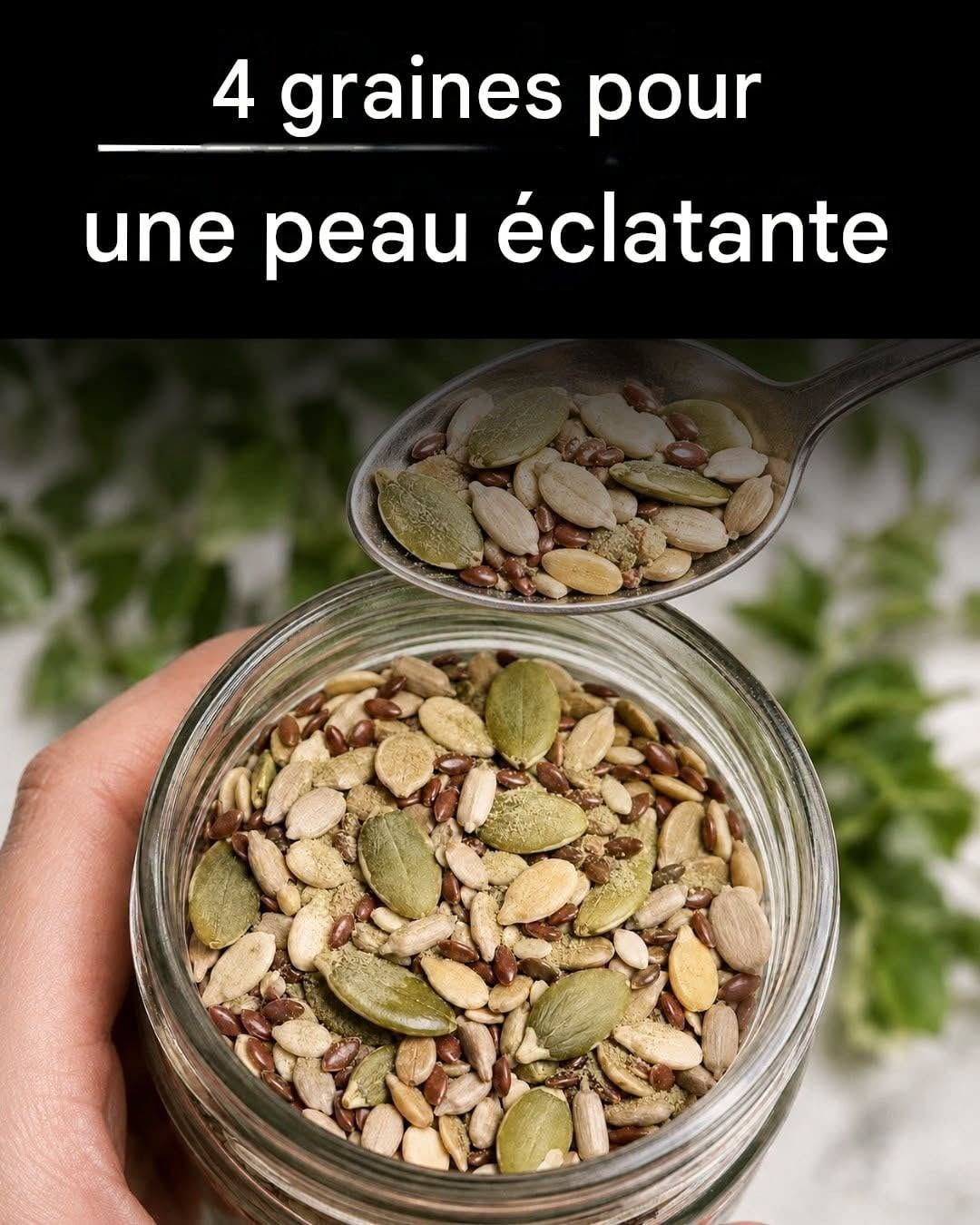 poudre maison pour booster le collagène, à base de graines et de fruits secs....