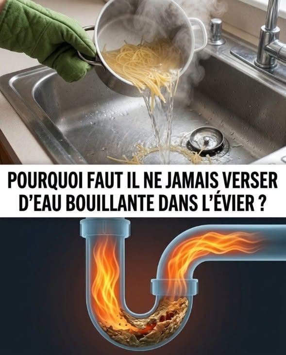 Évier sous haute tension : l’eau bouillante, cette habitude qui ruine vos canalisations