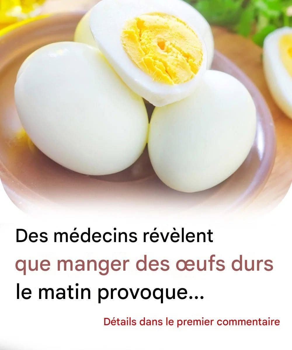 Des médecins révèlent que la consommation d’œufs durs le matin provoque…