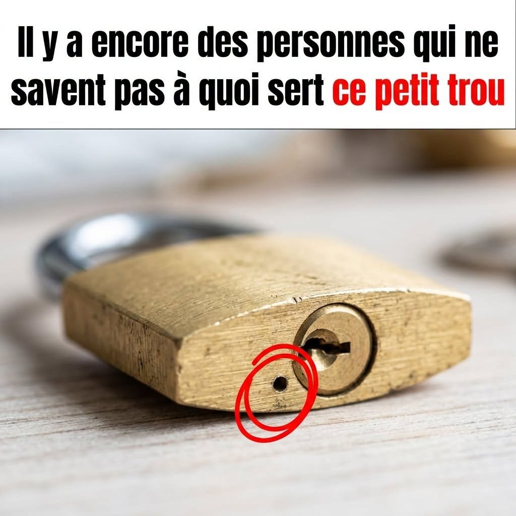 Ce petit orifice au bas de votre cadenas n’a rien d’anodin : voici pourquoi il est indispensable