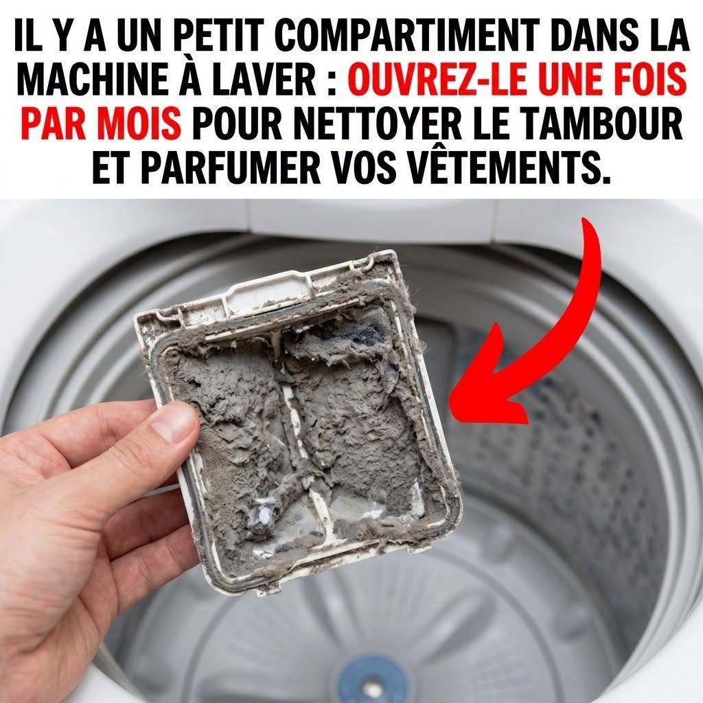Ce petit tiroir caché dans votre lave-linge mérite une visite mensuelle : voici pourquoi il transforme vos lessives