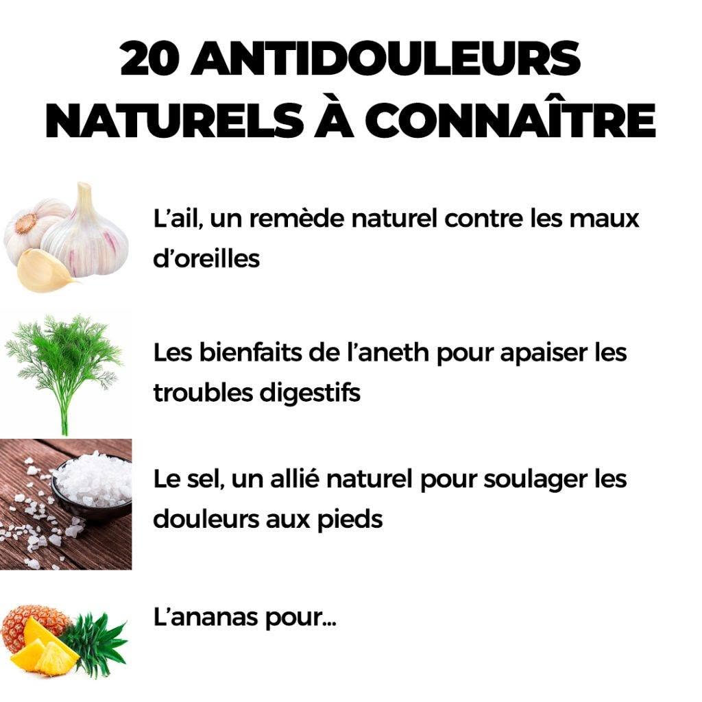 20 solutions naturelles pour soulager les douleurs du quotidien