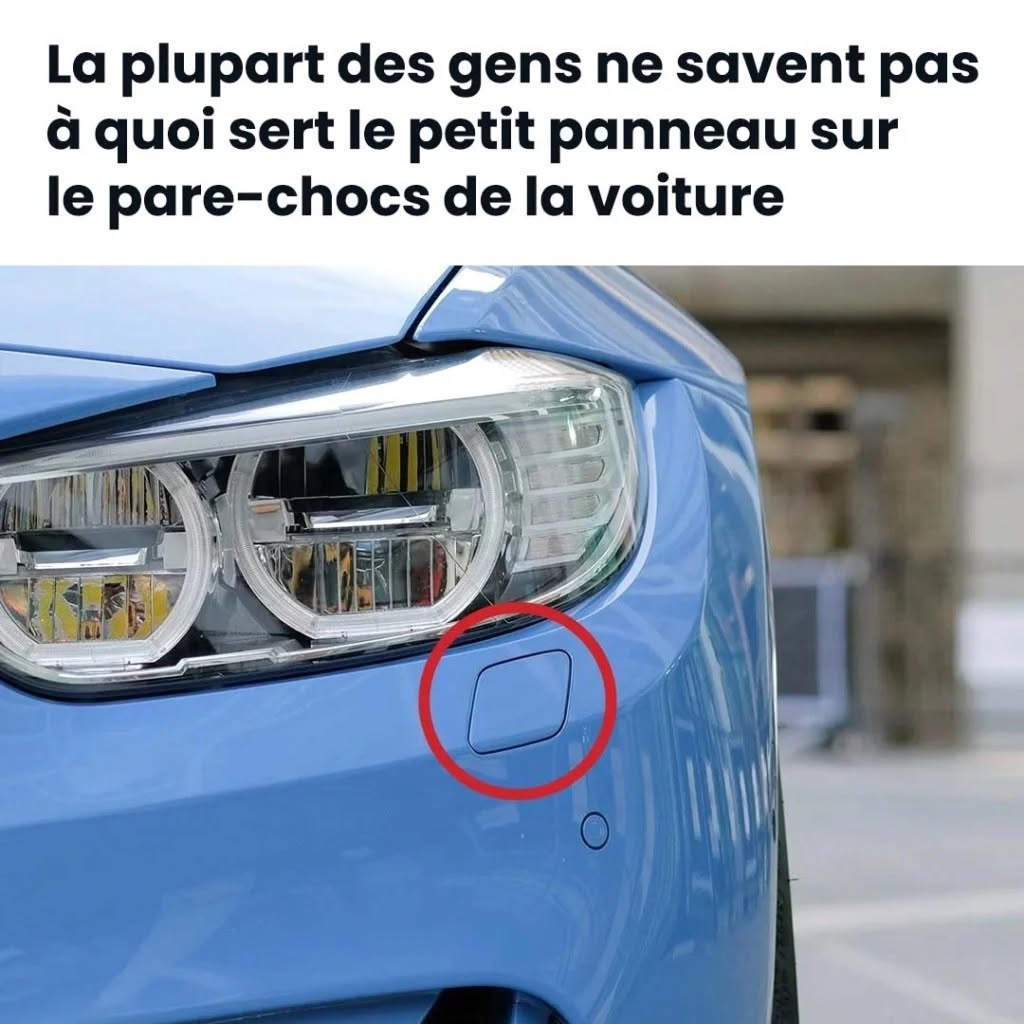 Découvrez le secret caché derrière le petit panneau du pare-chocs de votre voiture